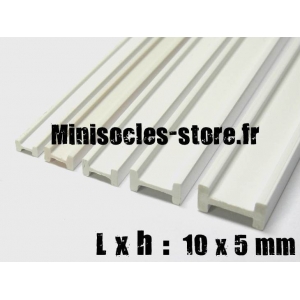 Tige pour poutre métallique en I 10x5mm (30cm)