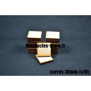 Socles carrés 30 mm pleins MDF (x10)